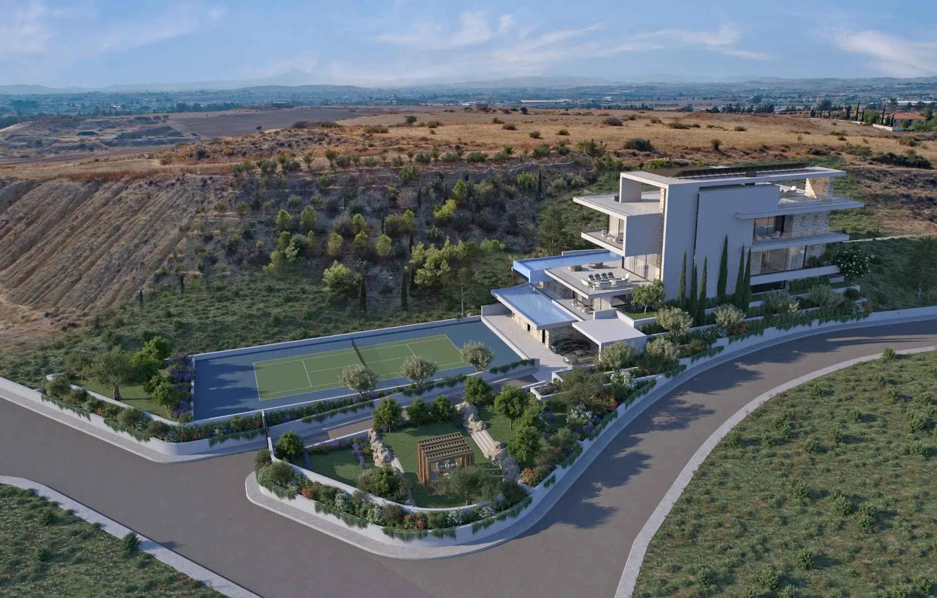 DEA CO Hill, a luxury 5-bedroom estate under planning in Oroklini, Cyprus